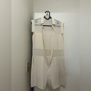 Off-White Silk Romper #AlexanderWang #Silk